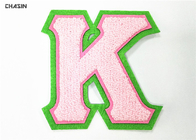 Greek Chenille Letter Patches  Varsity Jackets Style Good Colorfastness